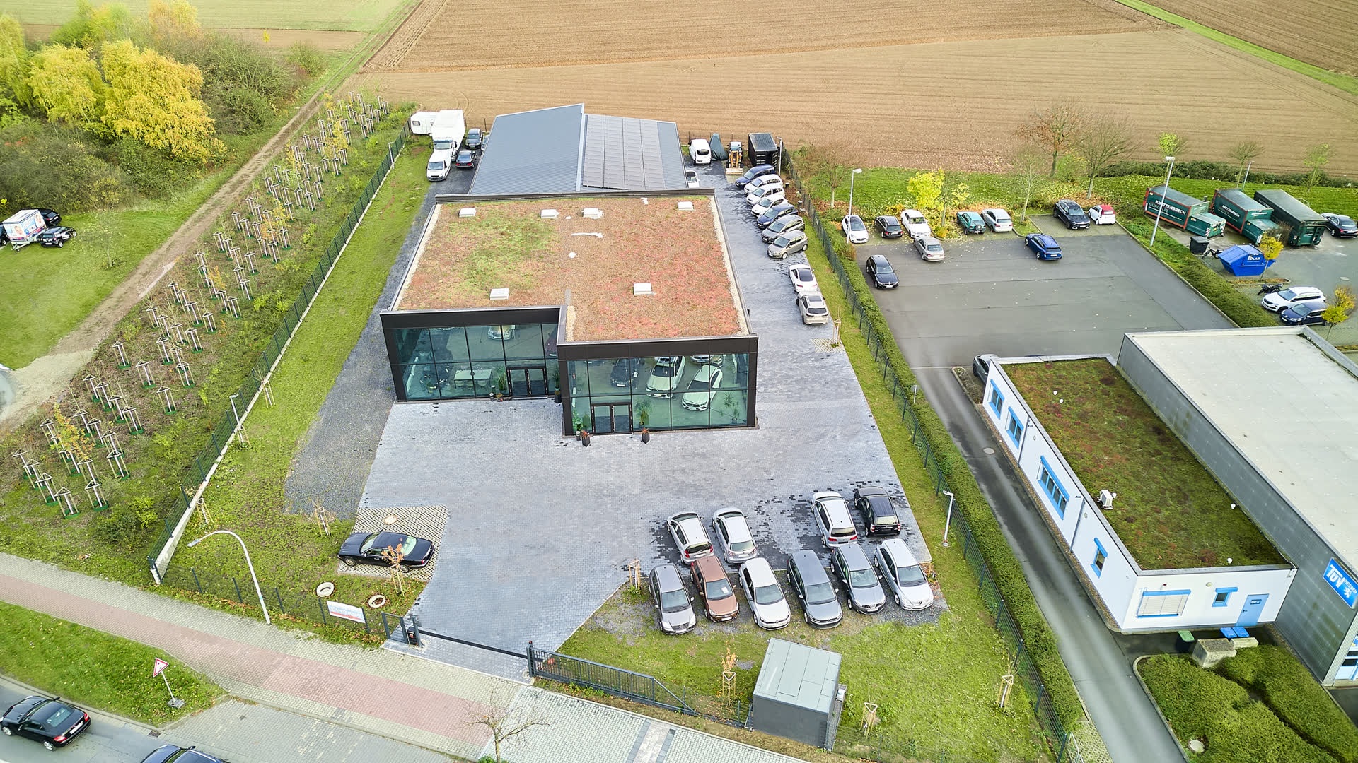 Luftaufnahme von Gebäude und Gelände